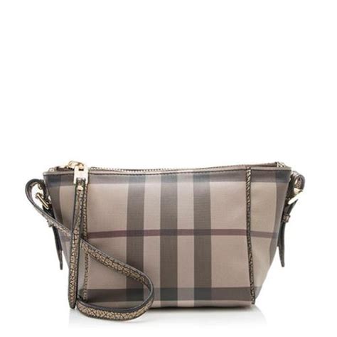 burberry small smoked check saddlestitch crossbody bag|burberry bowling bag.